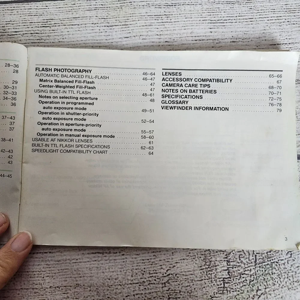 Original Nikon N5005 AF Instruction Manual Plus Kodak How to Take Pictures Book